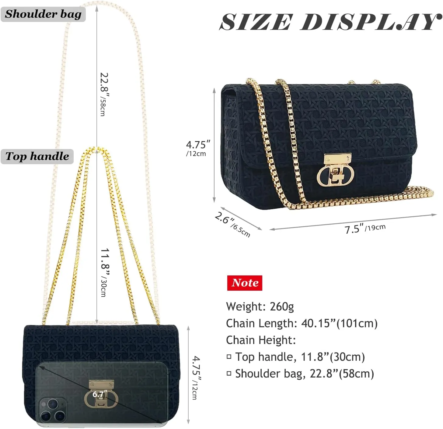 Small Shoulder Bags for Women with Chain Strap,Mini Quilted Embroidery Purses for Women