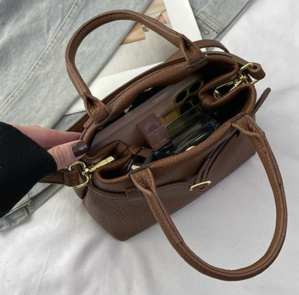 Small Tote Bag Hobo Bags Women Trendy PU Leather Underarm Crescent Shoulder Bag Cute Crossbody Purse Tote Handbag 2025