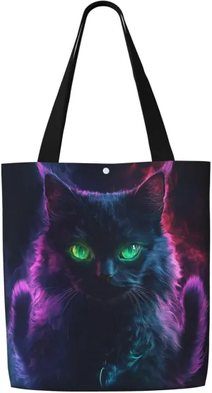 Striped Rainbow Wood Canvas Shoulder Bag Reusable Tote Bag Soft Lightweight Cloth Bags For Women Girls Lady Casual