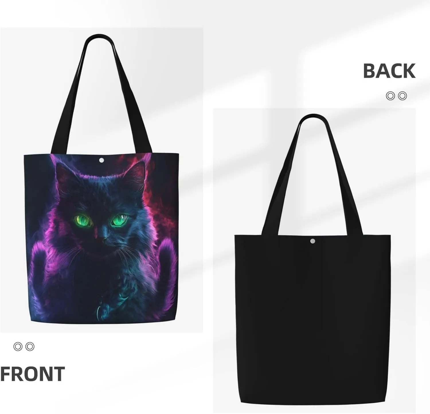 Striped Rainbow Wood Canvas Shoulder Bag Reusable Tote Bag Soft Lightweight Cloth Bags For Women Girls Lady Casual