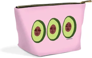 Studio Oh! Cosmetic Bag for Makeup & Toiletries Avocadoze - Fully Lined, Spacious Size: 8.25" W x 5.5" H x 2.75" D Clutch Pouch with Full Zip Closure