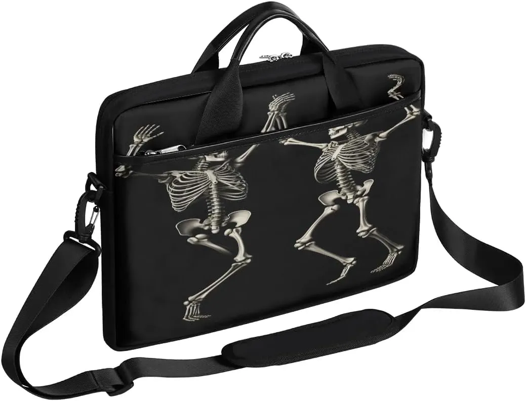 Stylish Skull Rose 15 Inch Laptop Bag Laptop Shoulder Bag Computer Cases for Laptops or Tablets