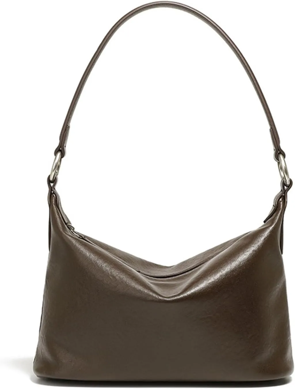 Stylish Soft Leather Shoulder Bags for Women - Lightweight Hobo Crossbody Handbag with 2 Straps for Everyday Use
