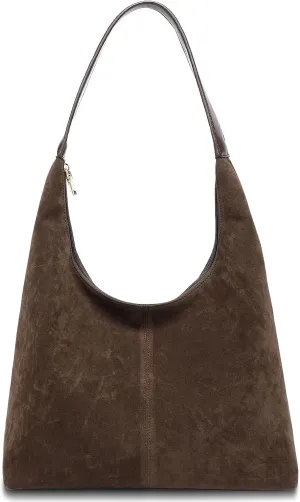 Suede Bag for Women,Suede Tote Bag,Suede Hobo Bags,Suede Handbag,Suede Slouchy Shoulder Bag