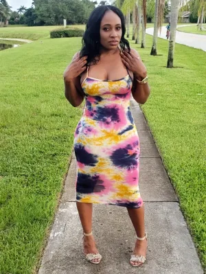 Sunset Tie-Dye Dress
