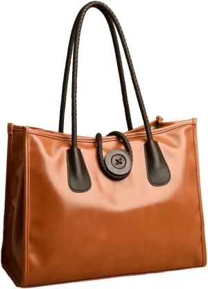 Tote Bag for Women Large Vegan Leather Shoulder Bags Retro Satchel and Purse Stylish Handbag Dating Work Shopping