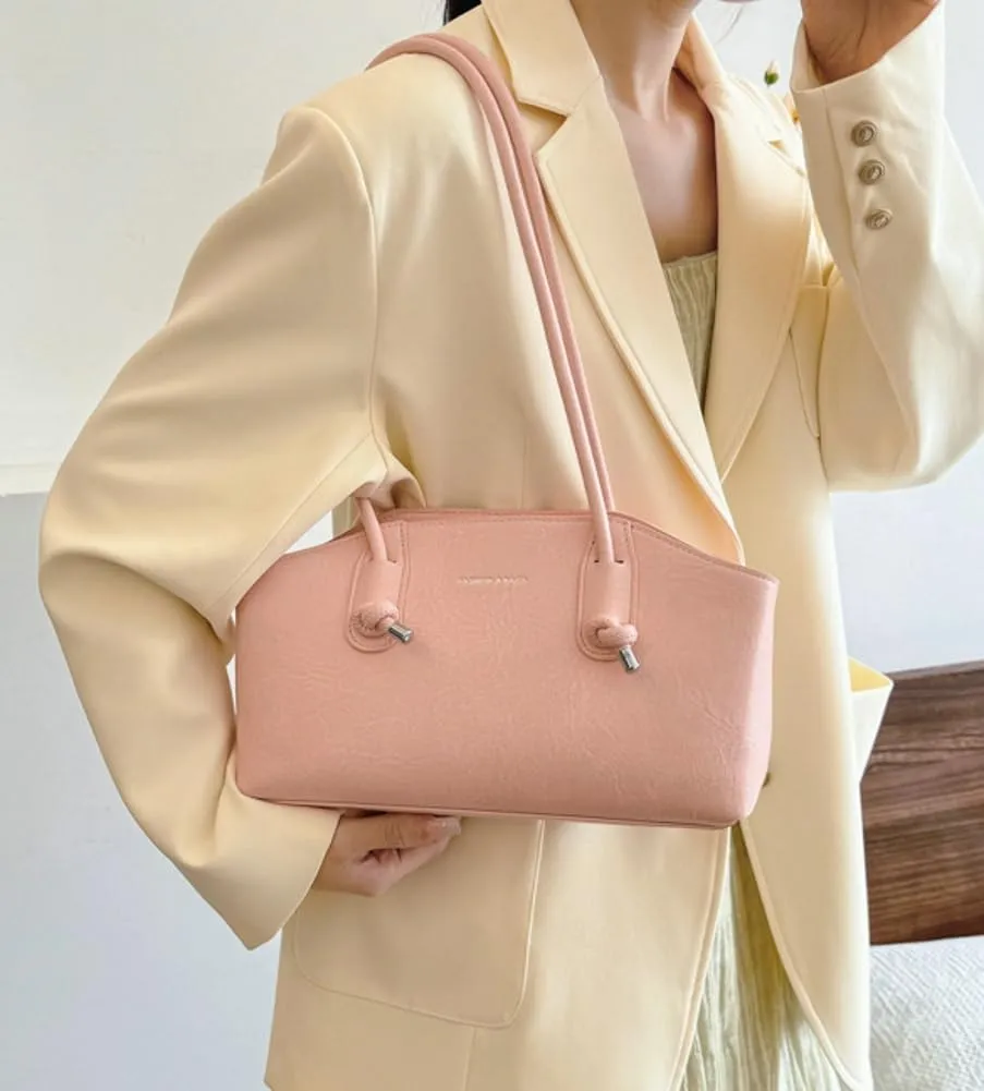 Underarm Bag Shoulder Bags Leather Handbag Fashion Armpit Bag Women Casual Lady with Zipper Handbag Work Dating Party 2024