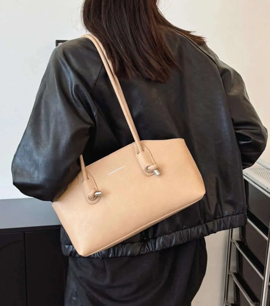 Underarm Bag Shoulder Bags Leather Handbag Fashion Armpit Bag Women Casual Lady with Zipper Handbag Work Dating Party 2024