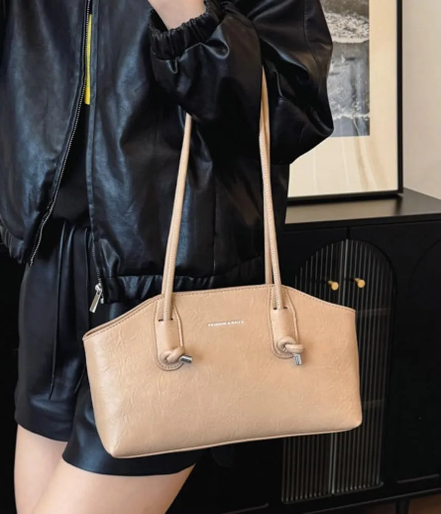 Underarm Bag Shoulder Bags Leather Handbag Fashion Armpit Bag Women Casual Lady with Zipper Handbag Work Dating Party 2024
