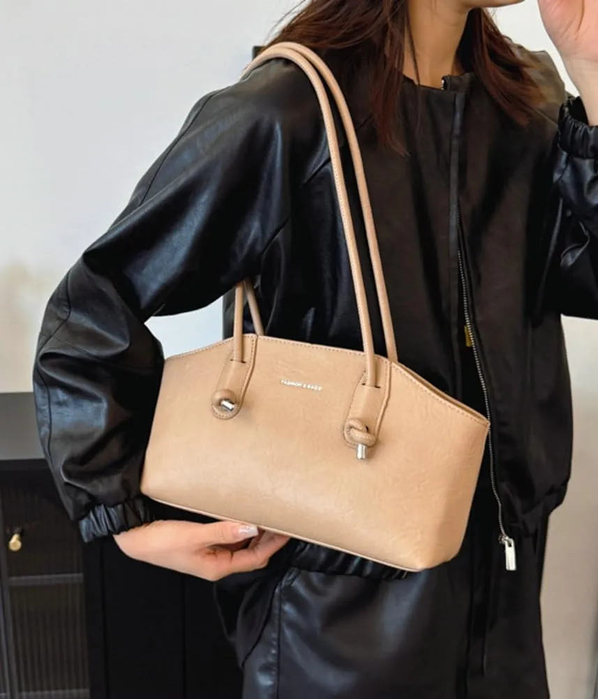 Underarm Bag Shoulder Bags Leather Handbag Fashion Armpit Bag Women Casual Lady with Zipper Handbag Work Dating Party 2024
