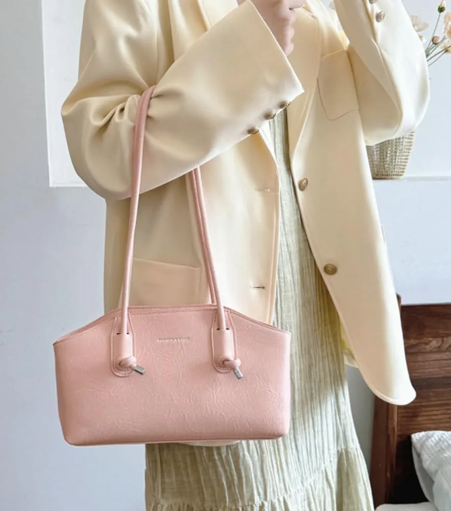 Underarm Bag Shoulder Bags Leather Handbag Fashion Armpit Bag Women Casual Lady with Zipper Handbag Work Dating Party 2024