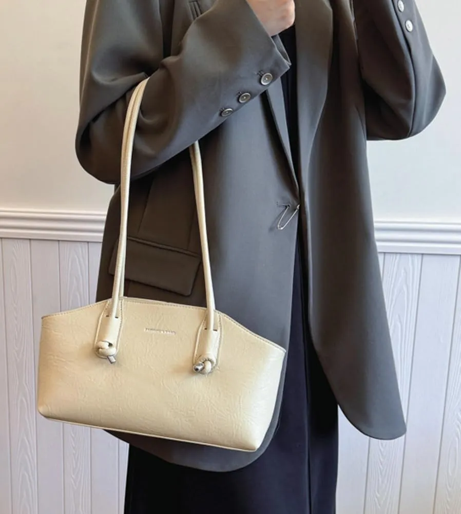 Underarm Bag Shoulder Bags Leather Handbag Fashion Armpit Bag Women Casual Lady with Zipper Handbag Work Dating Party 2024