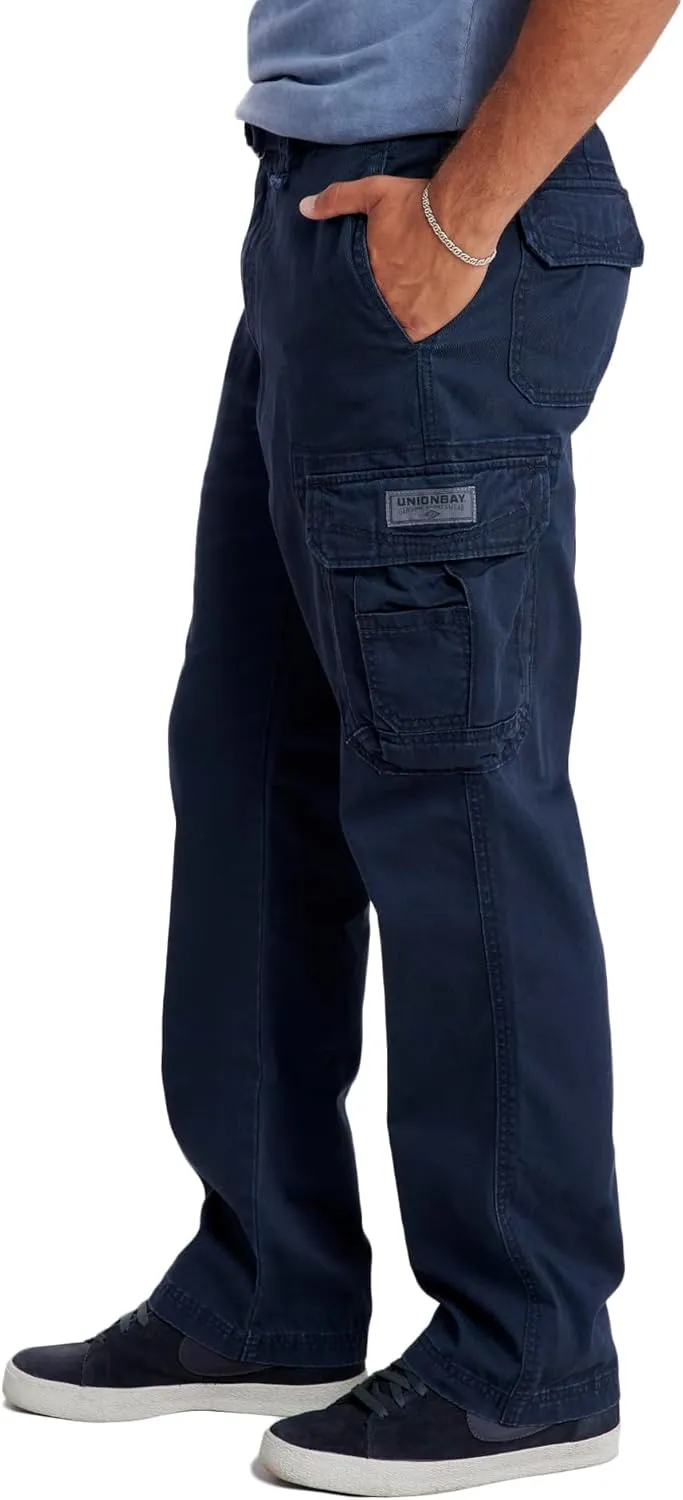 UNIONBAY Men's Survivor Iv Relaxed Fit Cargo Pant-Reg and Big and Tall Sizes