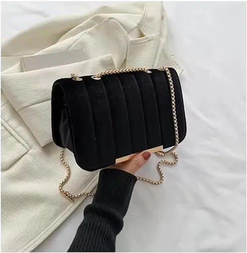 Velvet Evening Bag for Women Satin Fabric Shoulder Clutch Bag | Clutch Purse For Women | Handbags for Women