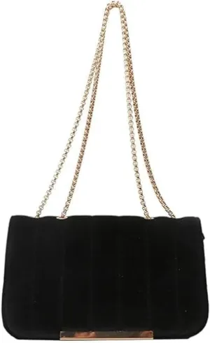 Velvet Evening Bag for Women Satin Fabric Shoulder Clutch Bag | Clutch Purse For Women | Handbags for Women