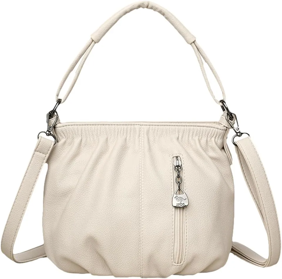 Ventilate Bucket Bags for Women Drawstring Sling Bags with Removable Strap Trendy Pure Cross Body Bag for Daily Life