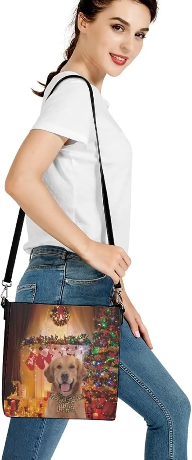 Waterproof Bucket Bags for Women, Crossbody Bag for Women Handbags PU Leather Shoulder Bags, 11x 4.5x 11.4