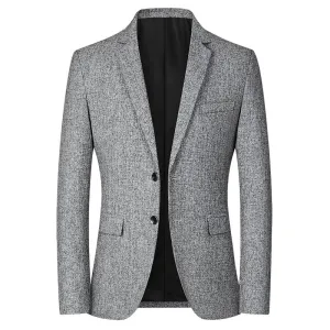 West Louis Fashion Woolen Single-Breasted Office Blazer
