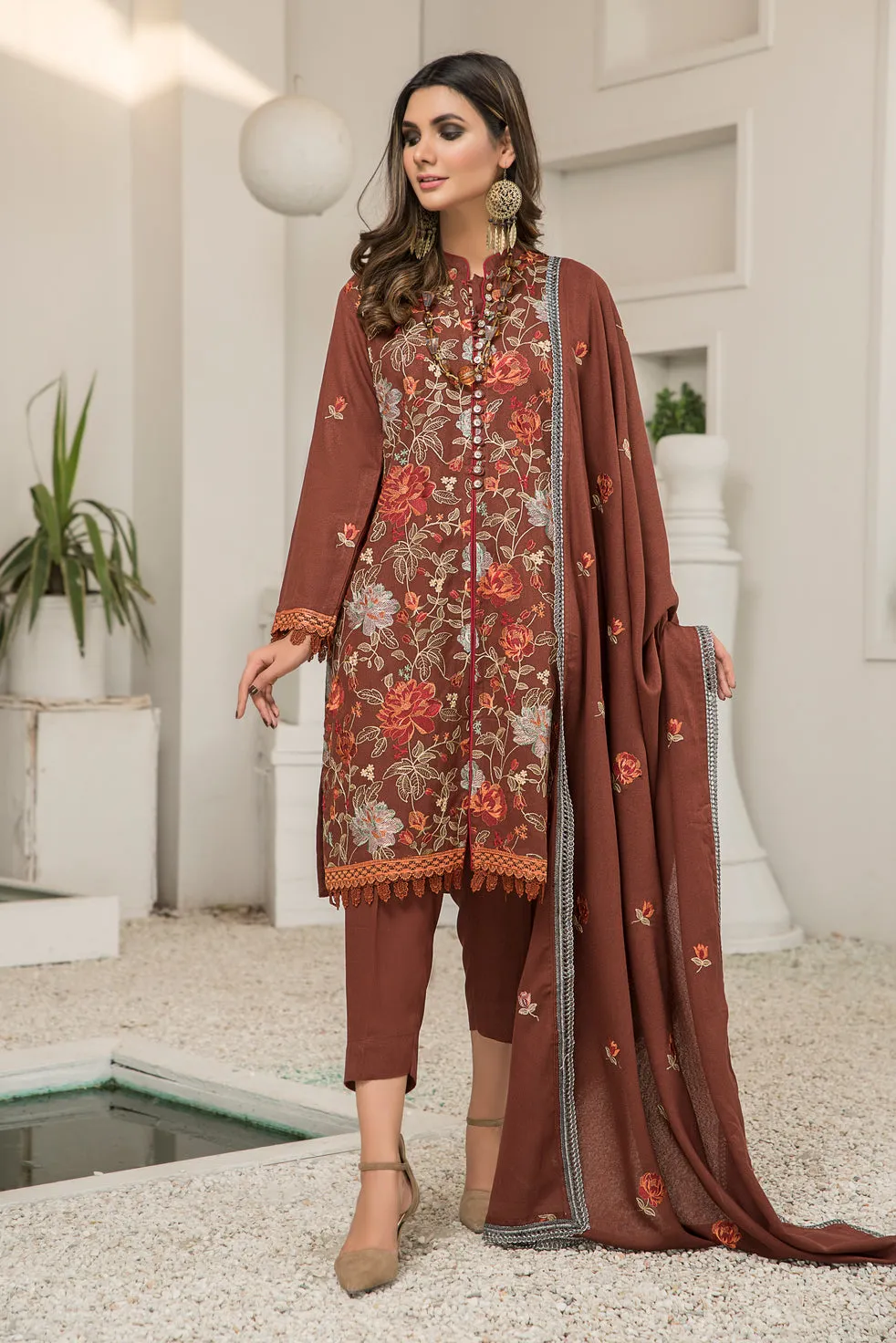 Winter Karandi 3 Pcs Embroidered Collection By Zimal 04