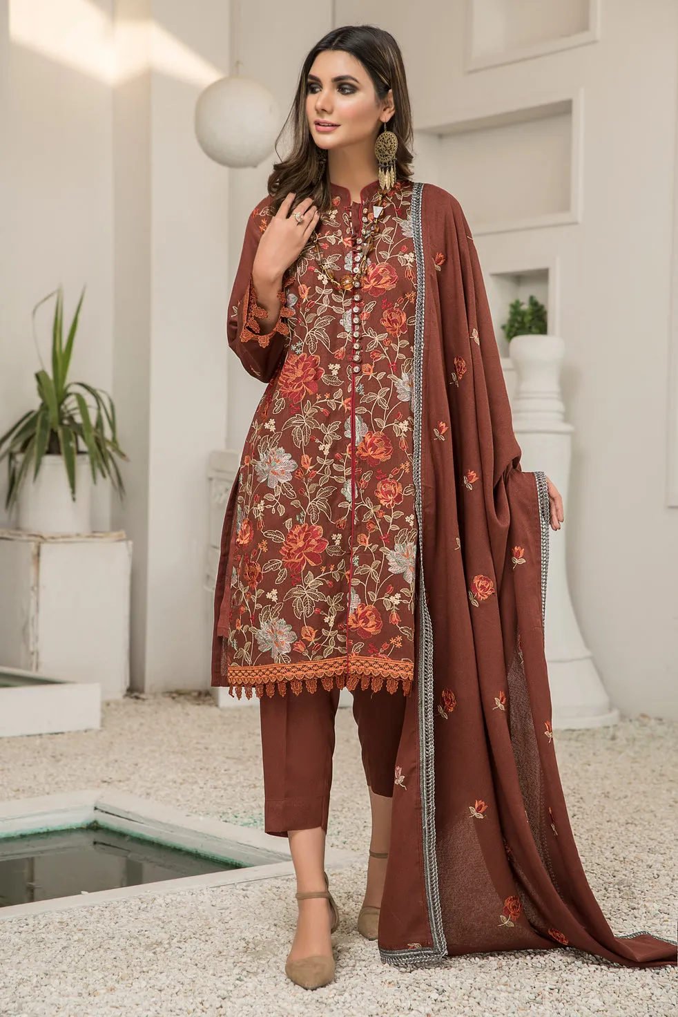 Winter Karandi 3 Pcs Embroidered Collection By Zimal 04