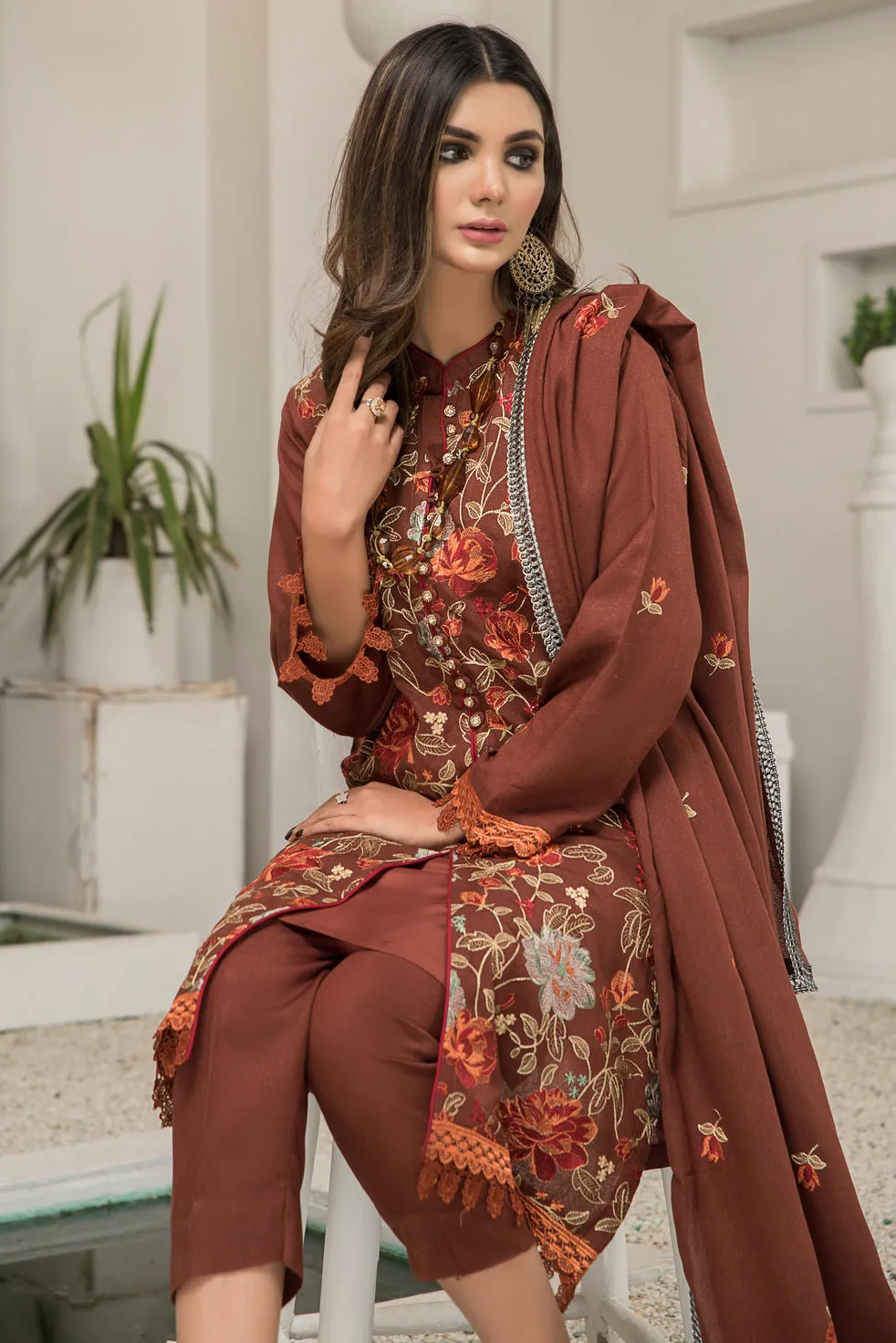 Winter Karandi 3 Pcs Embroidered Collection By Zimal 04
