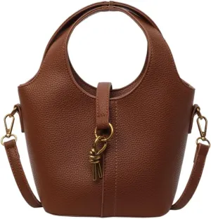 Women Bucket Bags Leather Hobo Bag Fashion Shoulder Crossbody Vintage Tote Small Handabg Purse