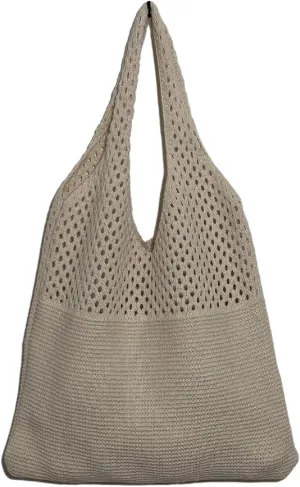 Women Fairycore Hobo Bag Trendy Jelly Knitted Shoulder Bags Mesh Hollow Tote Bag Aesthetic Fairy Grunge Purse