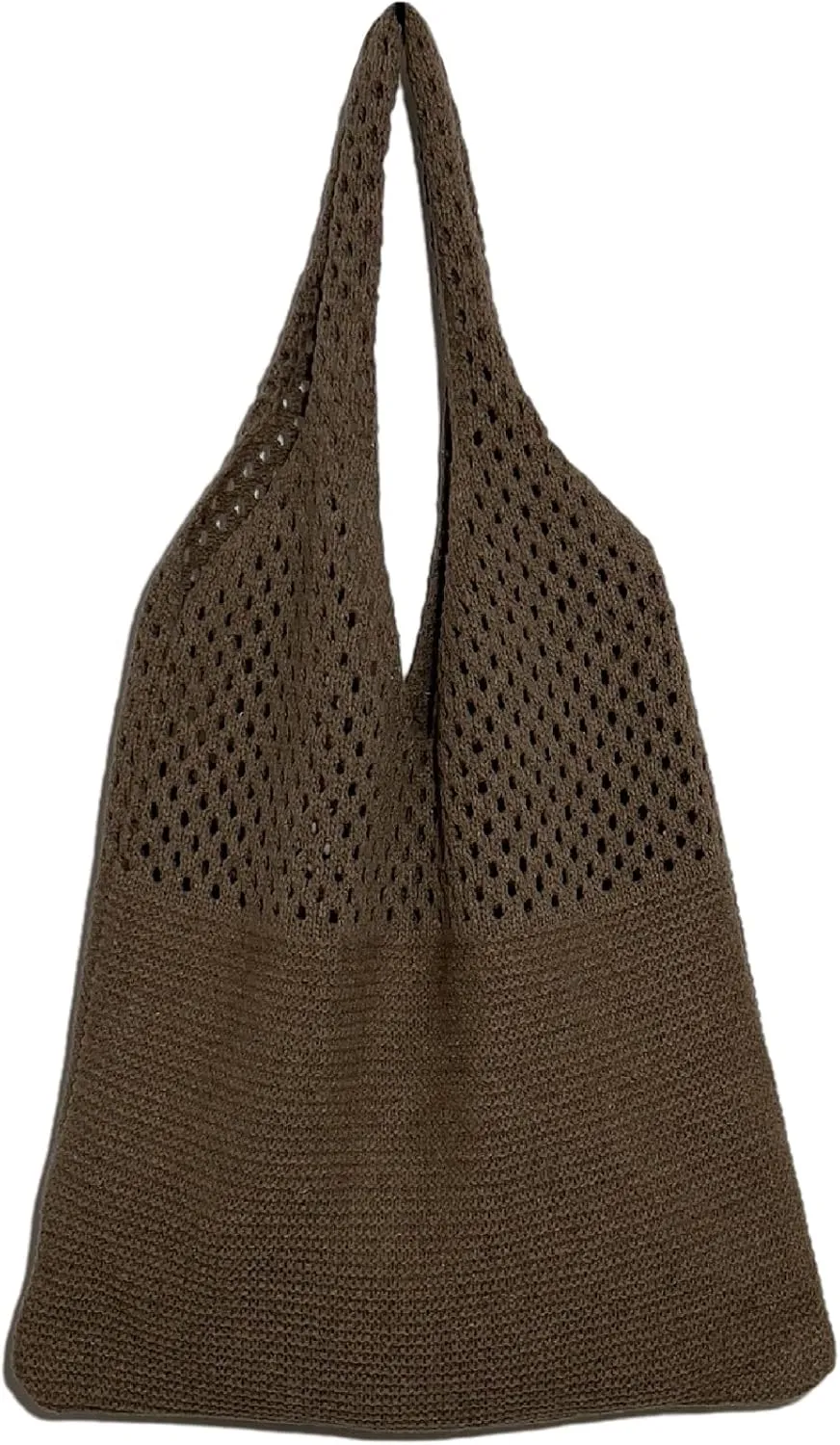 Women Fairycore Hobo Bag Trendy Jelly Knitted Shoulder Bags Mesh Hollow Tote Bag Aesthetic Fairy Grunge Purse