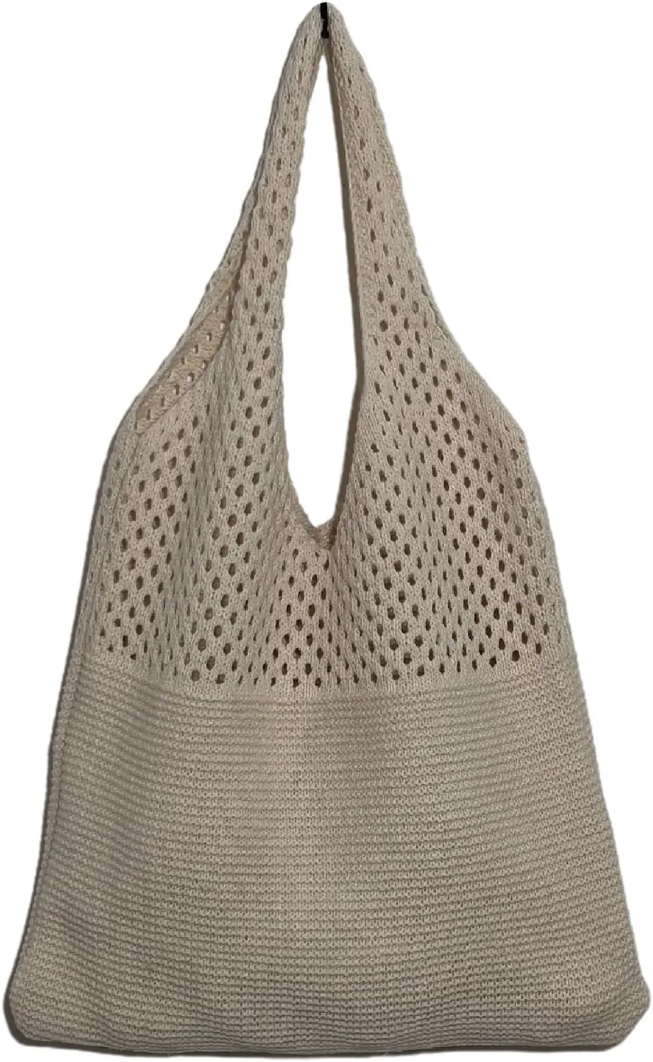 Women Fairycore Hobo Bag Trendy Jelly Knitted Shoulder Bags Mesh Hollow Tote Bag Aesthetic Fairy Grunge Purse