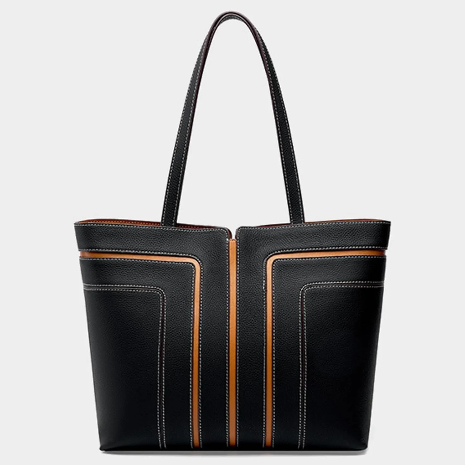 Women Genuine Leather Handbags Hobo Shoulder Bags Tote Handbags Large Capacity Bags with Adjustable Strap (A)