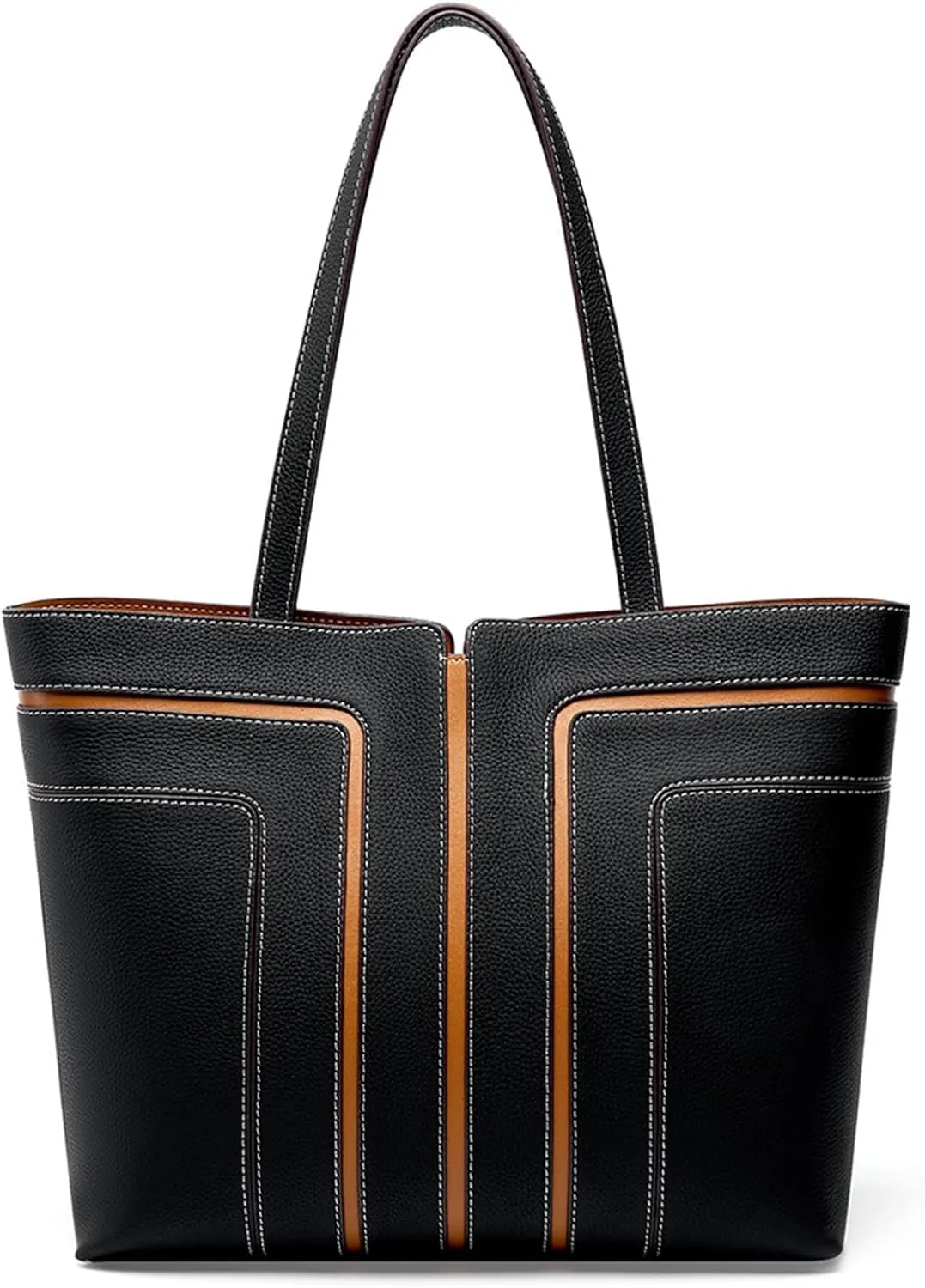 Women Genuine Leather Handbags Hobo Shoulder Bags Tote Handbags Large Capacity Bags with Adjustable Strap (A)