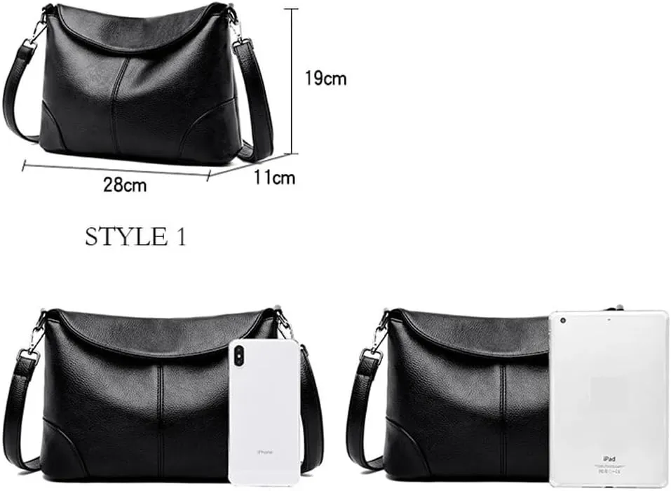 Women Shoulder Bags, Ladies Shoulder Messenger Bag Soft PU Leather Crossbody Bags for Women Handbag Bucket Bag