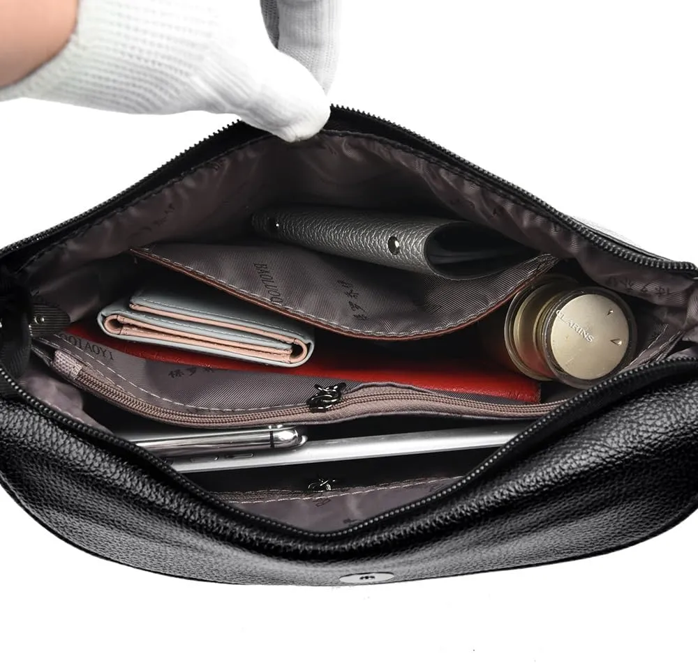 Women Shoulder Bags, Ladies Shoulder Messenger Bag Soft PU Leather Crossbody Bags for Women Handbag Bucket Bag