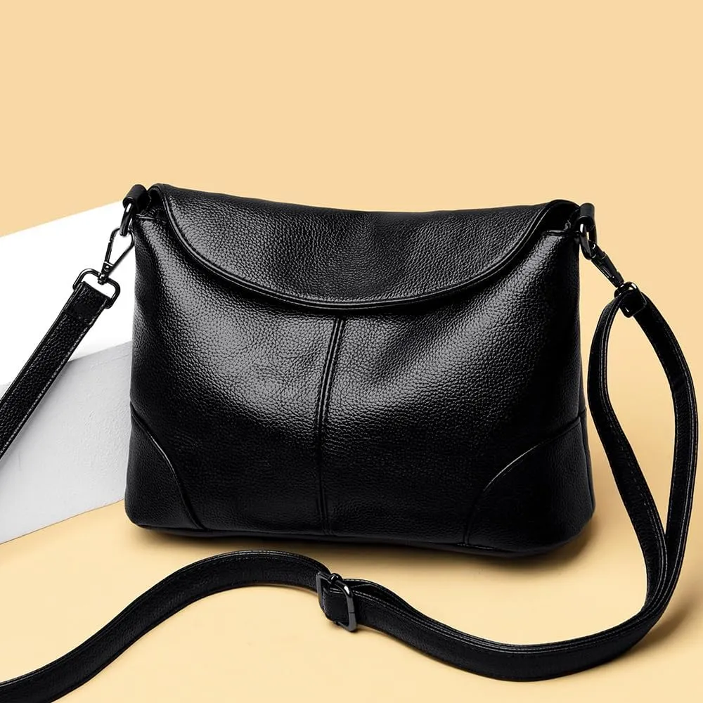 Women Shoulder Bags, Ladies Shoulder Messenger Bag Soft PU Leather Crossbody Bags for Women Handbag Bucket Bag