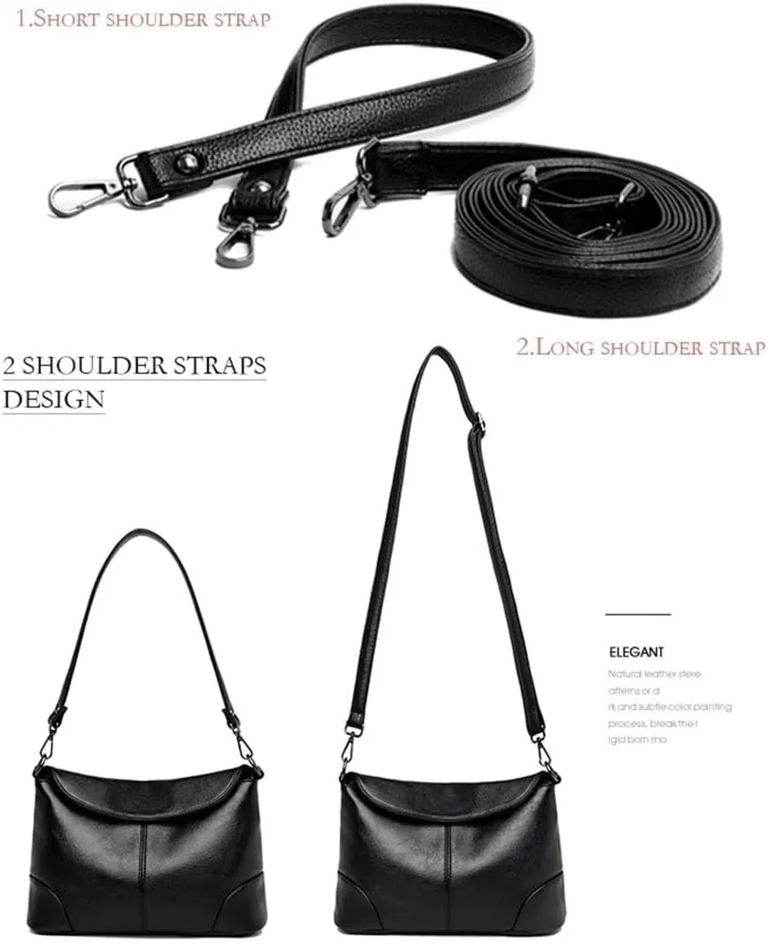 Women Shoulder Bags, Ladies Shoulder Messenger Bag Soft PU Leather Crossbody Bags for Women Handbag Bucket Bag
