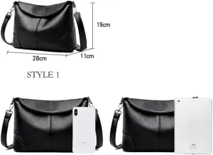 Women Shoulder Bags, Ladies Shoulder Messenger Bag Soft PU Leather Crossbody Bags for Women Handbag Bucket Bag