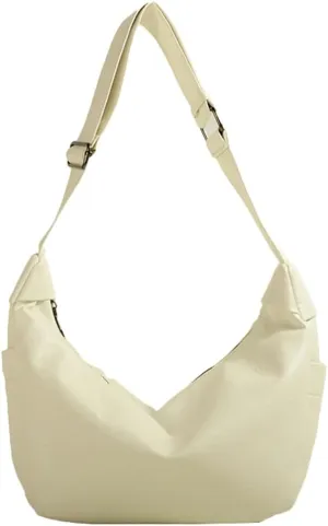 Women Stylish Tote Bag Vintage Large Capacity Shoulder Bag for Work Zipper Top Trendy PU Leather Dumpling Bags 2025
