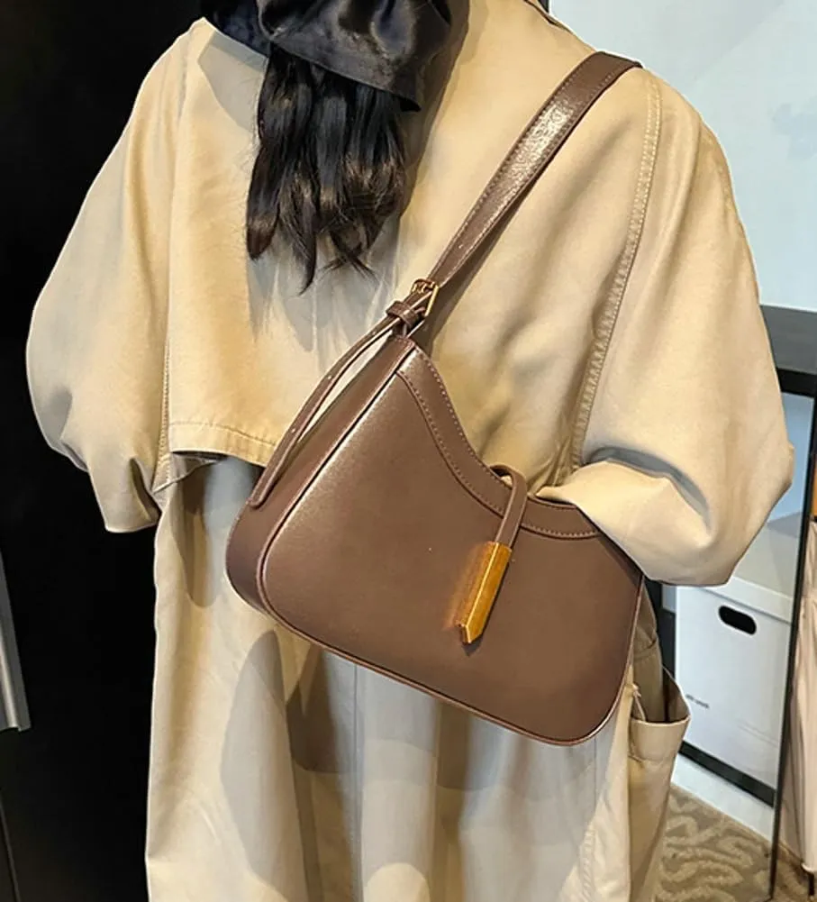 Women Vegan Leather Designer Shoulder Bags Purses Handbags Fashion Vintage Top Handle Shoulder Satchel Bag
