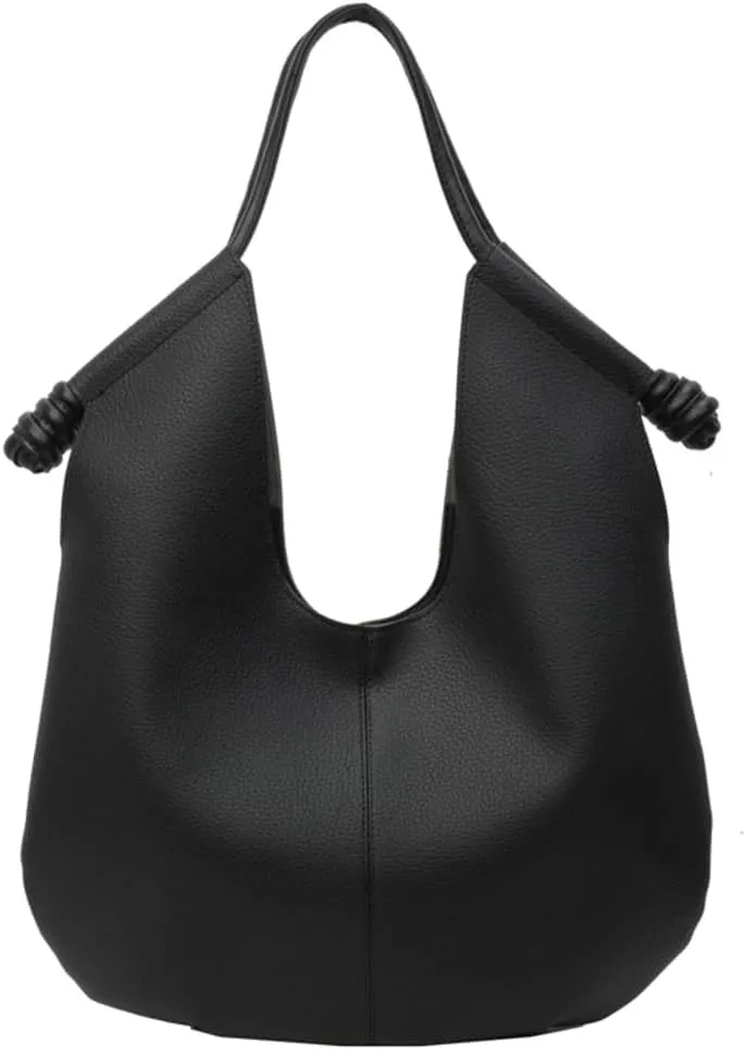 Women Vegan Leather Hobo Bags Tote Bag Retro Fashion Shoulder Bag Top Handle Handbag Slouchy Purse
