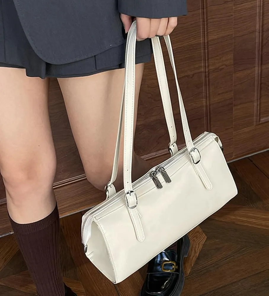 Women Vegan Leather Shoulder Bags Y2K Trendy Tote Purse Vintage Hobo Handbags Crossbody Bag