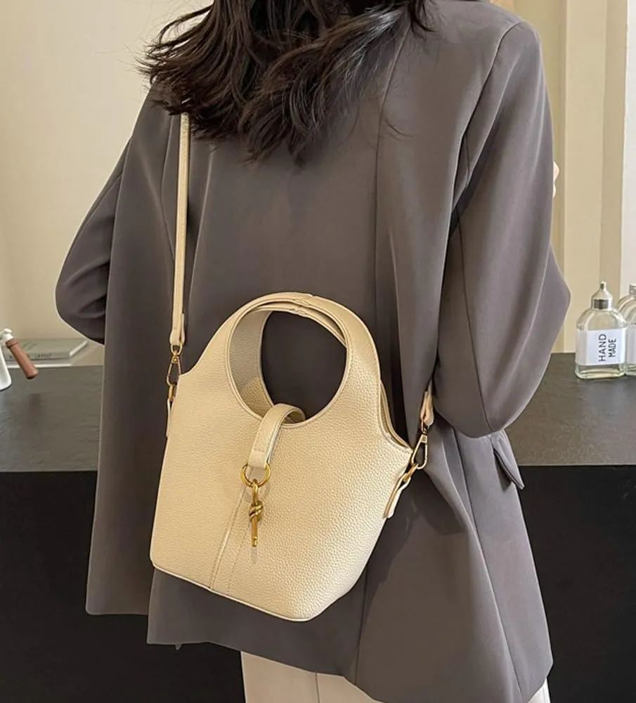 Womens Bucket Bag PU Leather Hobo Bags Fashion Shoulder Tote Bag Handabg Purse