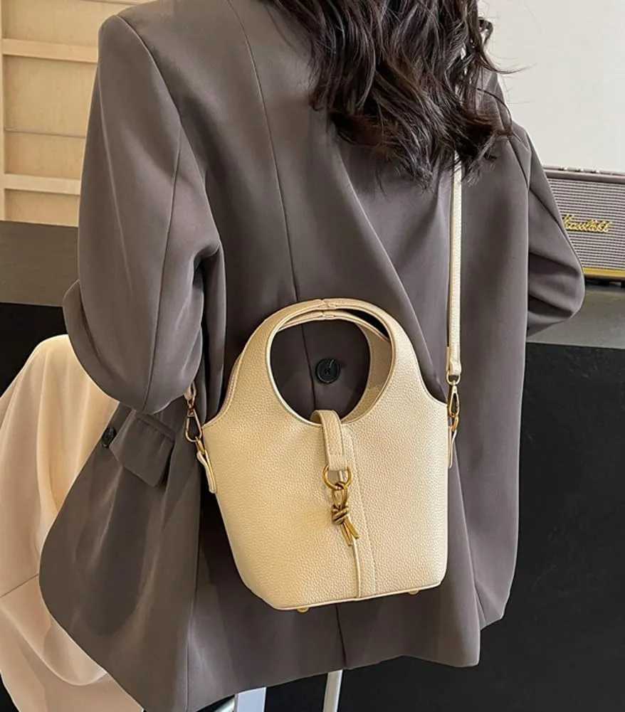 Womens Bucket Bag PU Leather Hobo Bags Fashion Shoulder Tote Bag Handabg Purse