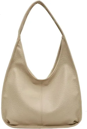 Womens Vintage Tote Bags PU Leather Shoulder Bag Trendy Hobo Bag Large Handbag Satchel Purse