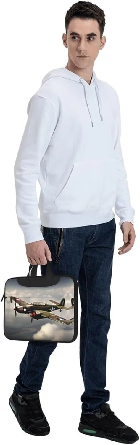 World War 2 Aircraft Airplane 2-standard-scale-2_00x Print Laptop Bag Laptop Case Shoulder Laptop Bag with Padded Protection Spacious Pockets