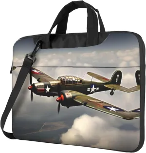 World War 2 Aircraft Airplane 2-standard-scale-2_00x Print Laptop Bag Laptop Case Shoulder Laptop Bag with Padded Protection Spacious Pockets