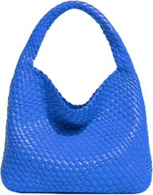 Woven Bag Purses and Handbags for Women, PU Leather Shoulder Bags Top-Handle Bags With Purses