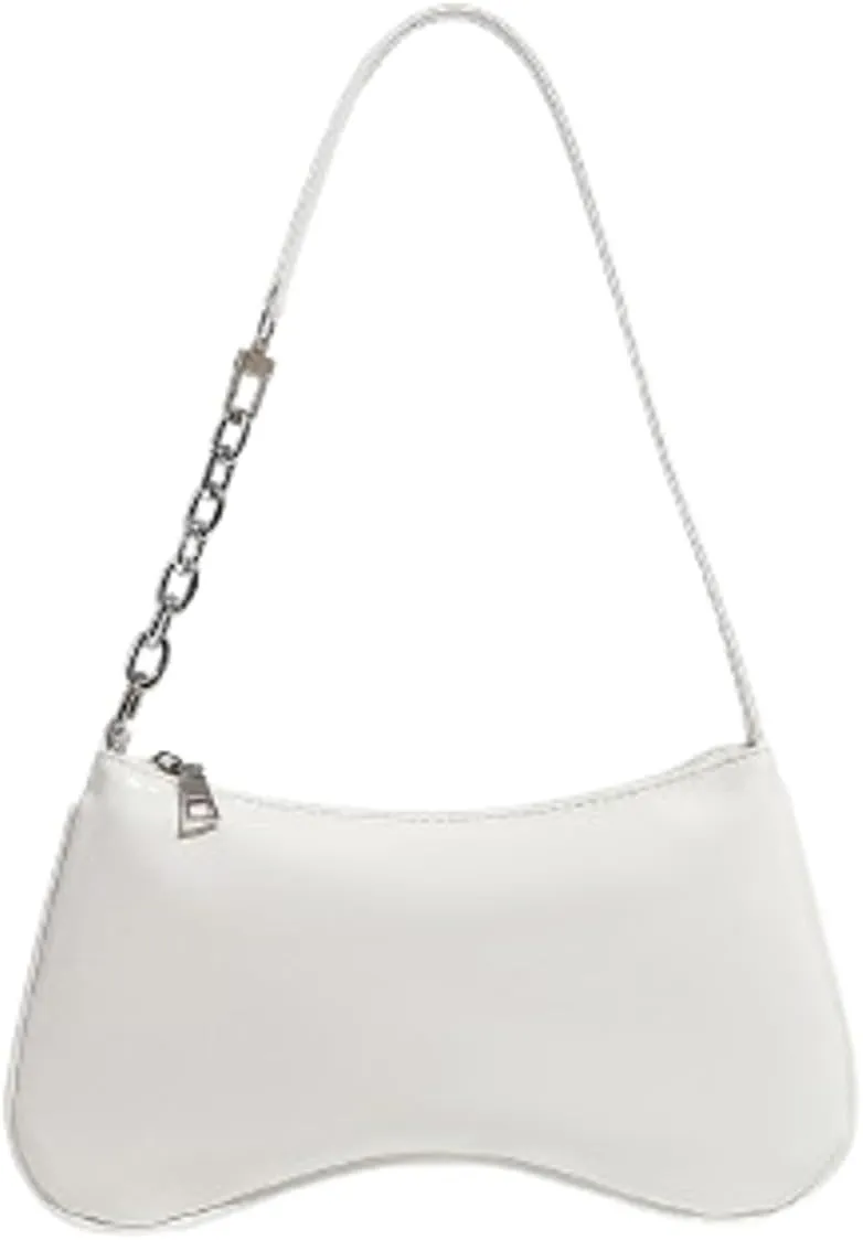 Y2k Crescent Hobo Bags Women 90s PU Leather Underarm Shoulder Bag Cute Trendy Crossbody Phone Purse Retro Tote Handbag