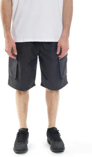 YAGO Men's Elastic Waist Drawstring Relaxed Fit Plaid Cargo Shorts S-5XL