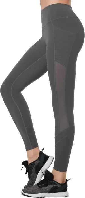 Yvette Leggings for Women with Pockets Butt Lift, High Waisted, Tummy Control, Buttery Soft, Mesh Panel Workout Running