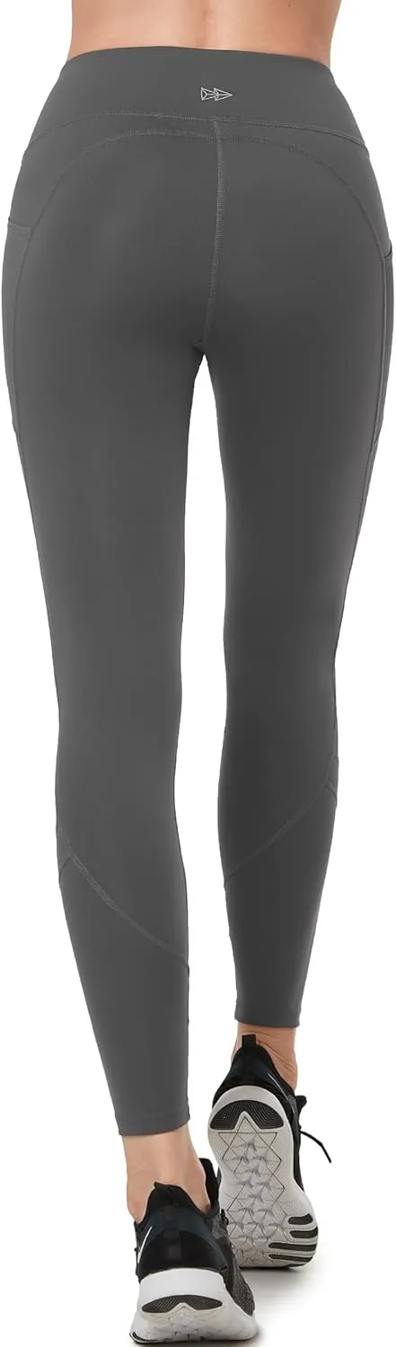 Yvette Leggings for Women with Pockets Butt Lift, High Waisted, Tummy Control, Buttery Soft, Mesh Panel Workout Running